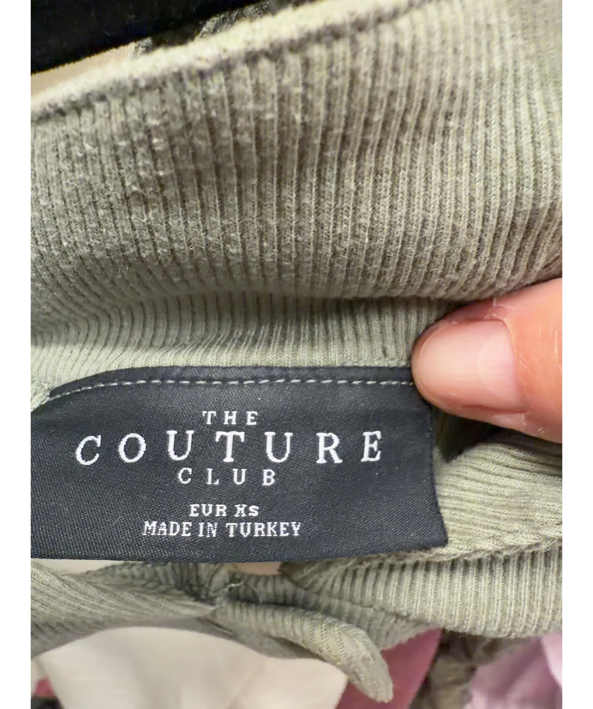 The Couture Club Green Colour, size UK XS — detail