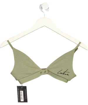 The Couture Club Green Ribbed Bralette UK XS