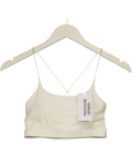 BetterMe Cream activewear crop top, size UK XS — front
