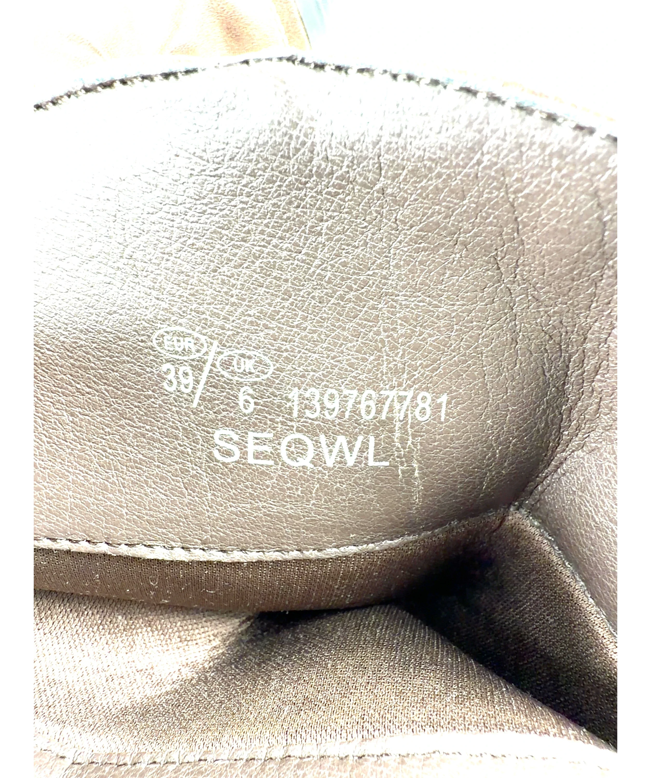 Seqwl Brown Lexus slouchy fold over western boots in brown, size UK 6 EU 39 👠 — additional view