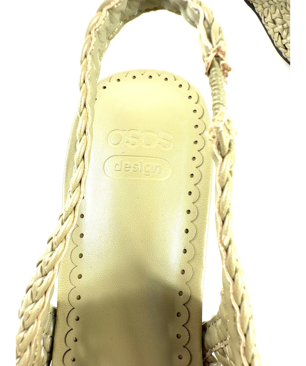 ASOS sage green Colour, size UK 6 EU 39 👠 — care label