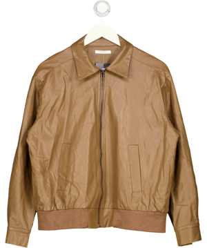 Peppermayo Beige Collared Zip Bomber Jacket UK XXS-XS