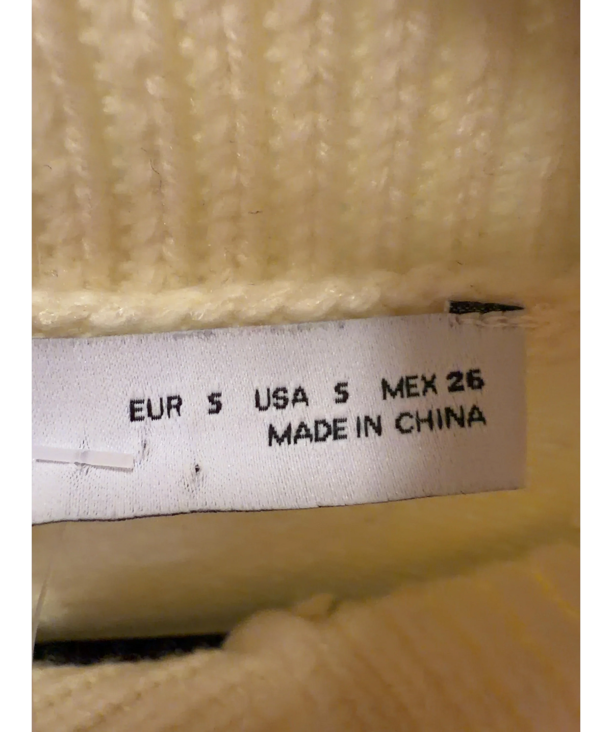 ZARA Cream Limited Edition Knit Jumpsuit / Playsuit, size UK S — care label