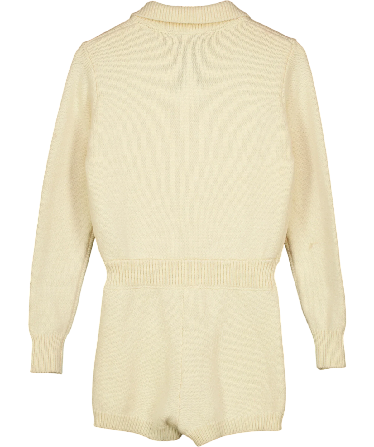 ZARA Cream Limited Edition Knit Jumpsuit / Playsuit, size UK S — back