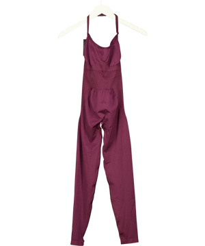 Bo&Tee Ribbed Halter Jumpsuit Purple UK S