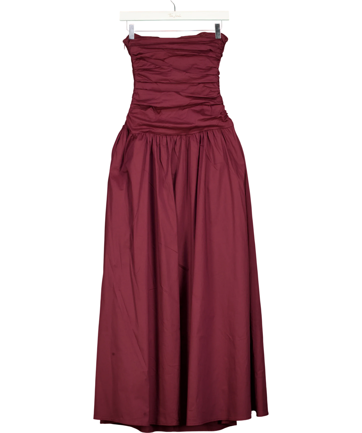 Peppermayo burgundy The Carmel Maxi Dress, size UK 6 — back