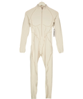 BetterMe Cream contour-seam zip-up one-piece jumpsuit, size UK XS — front