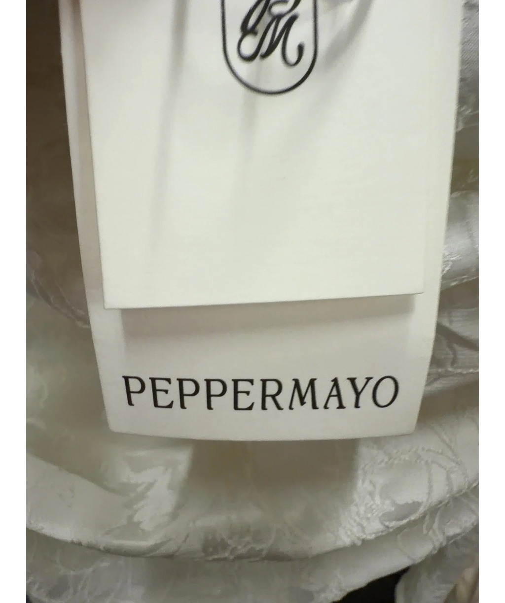 Peppermayo White Ray Of Light Mini Dress, size UK 6 — detail