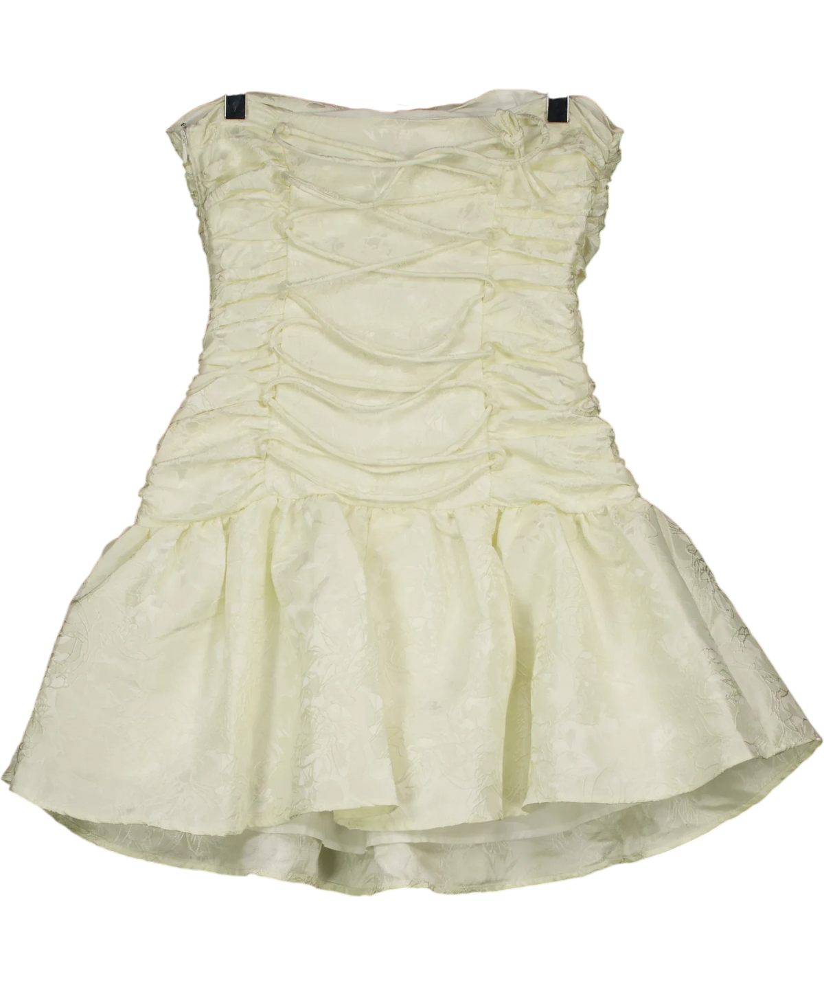Peppermayo White Ray Of Light Mini Dress, size UK 6 — back