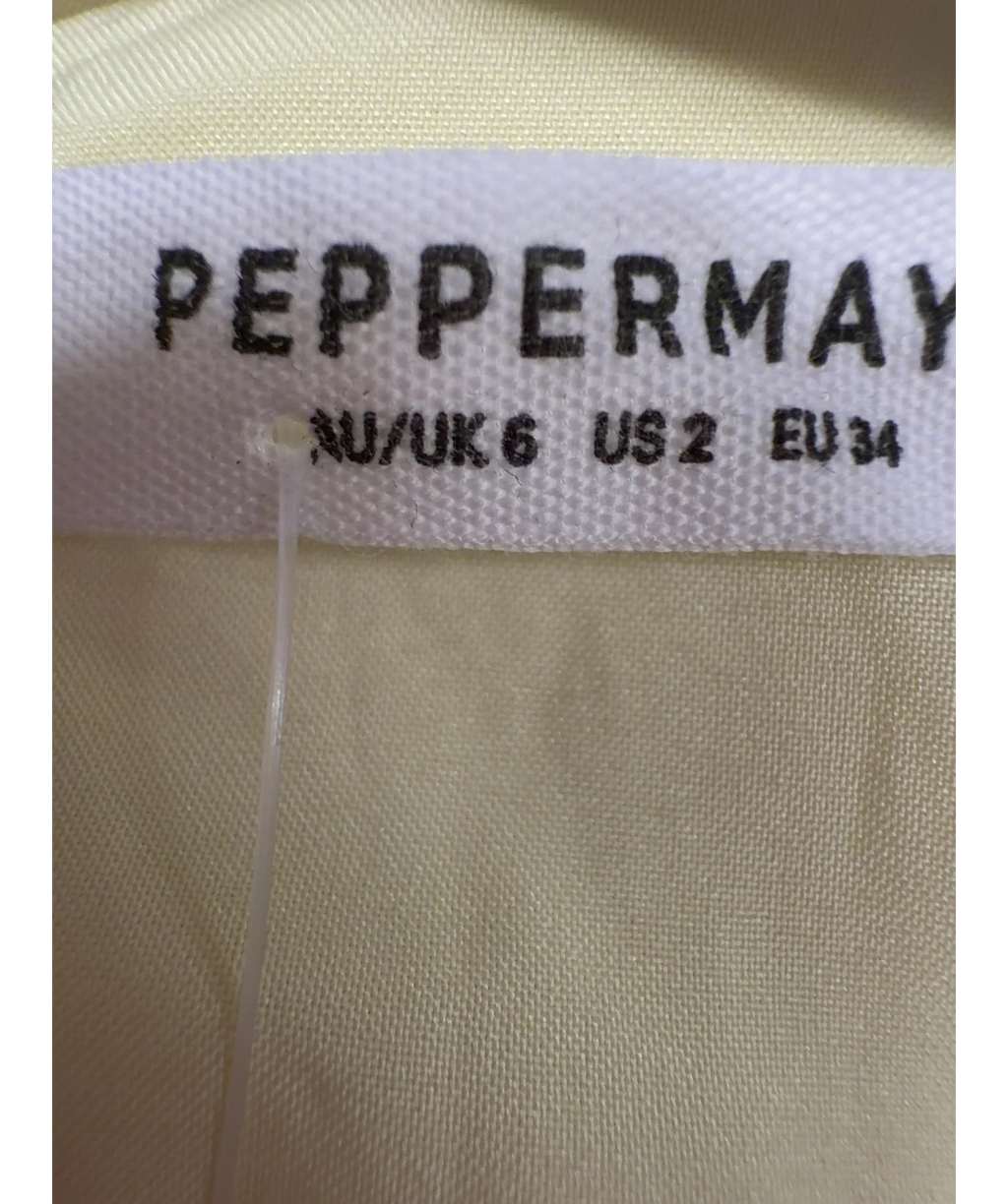 Peppermayo Yellow Colour, size UK 6 — care label