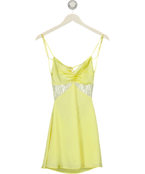 Peppermayo Yellow Lace Midi Dress UK 6