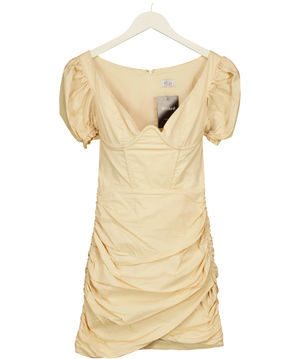 Oh Polly Pale Orange Underwire Mini Dress UK 8
