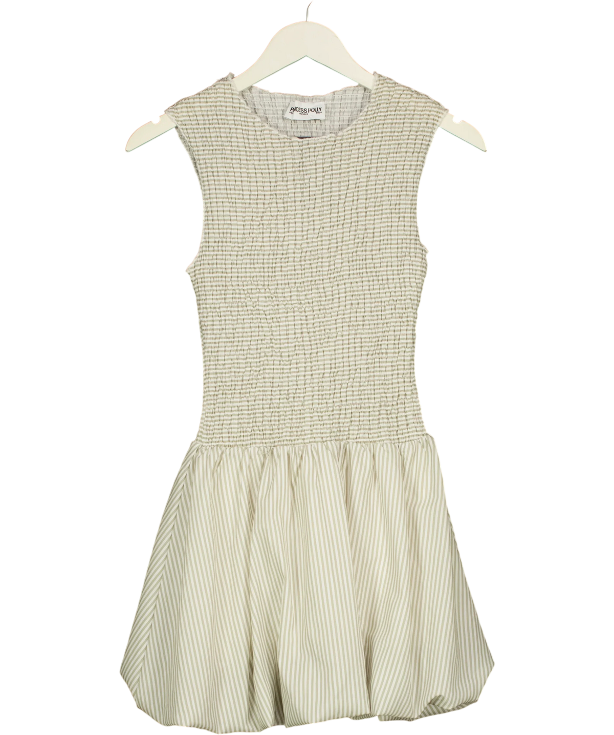 Princess Polly Green Narnie Mini Dress, size UK 6 — front