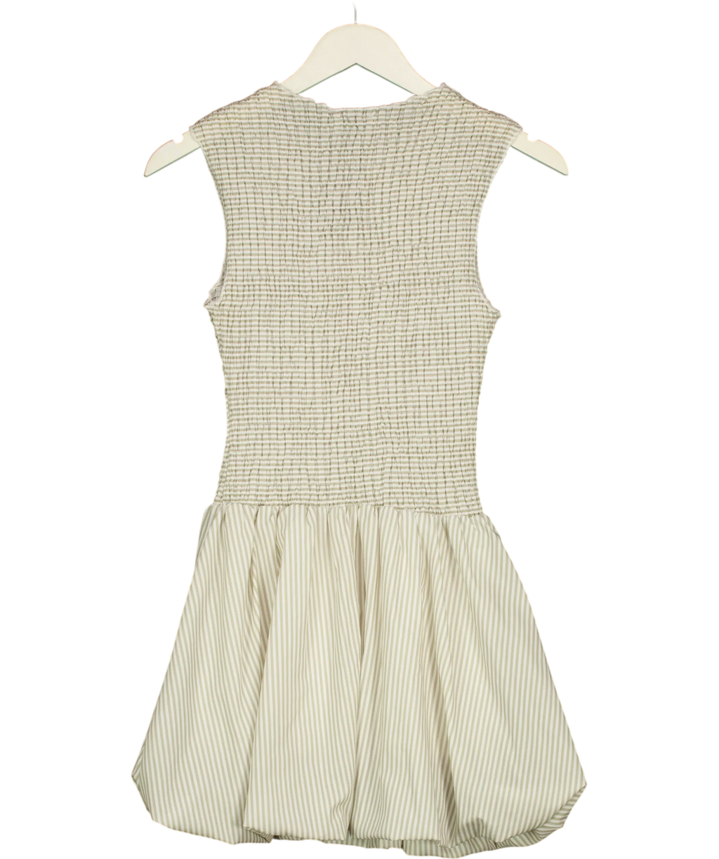 Princess Polly Green Narnie Mini Dress, size UK 6 — back
