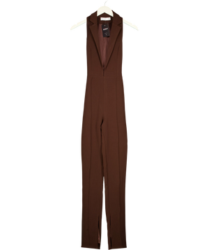 Club L Brown Sleeveless Jumpsuit UK 6
