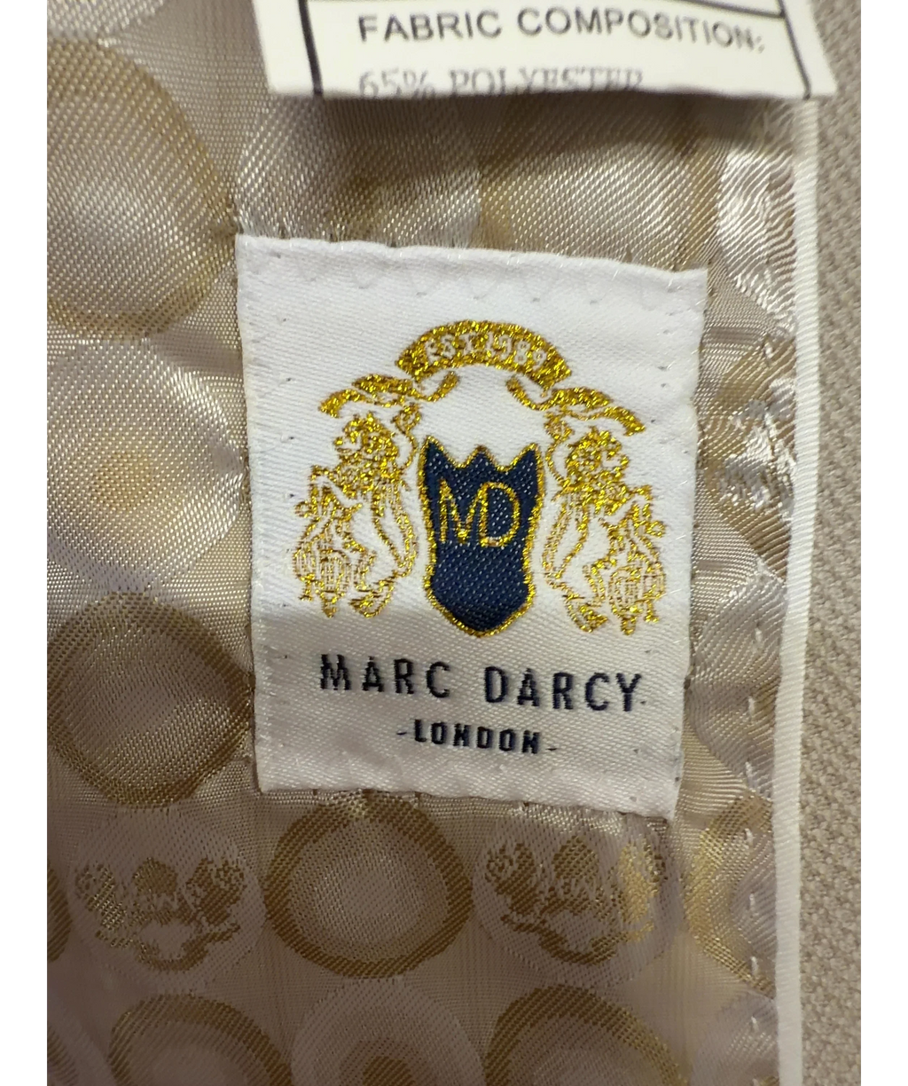 Marc Darcy Beige HM5 Children's Stone Suit, size 1 Year — detail