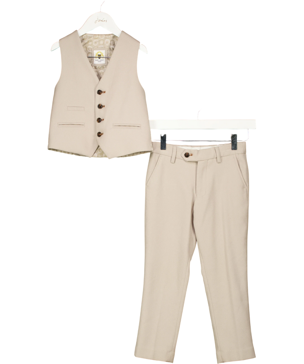 Marc Darcy Beige HM5 Children's Stone Suit, size 1 Year — fabric detail