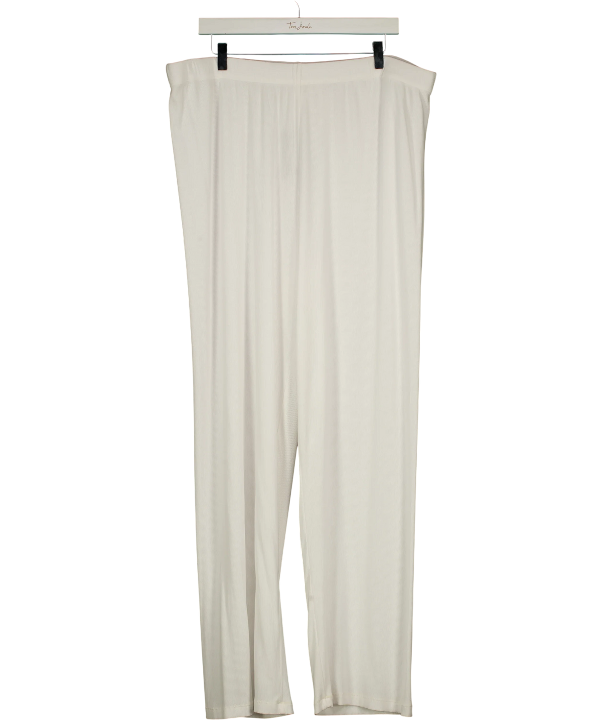 SKIMS White Soft Lounge ribbed pants, size UK XXL — front
