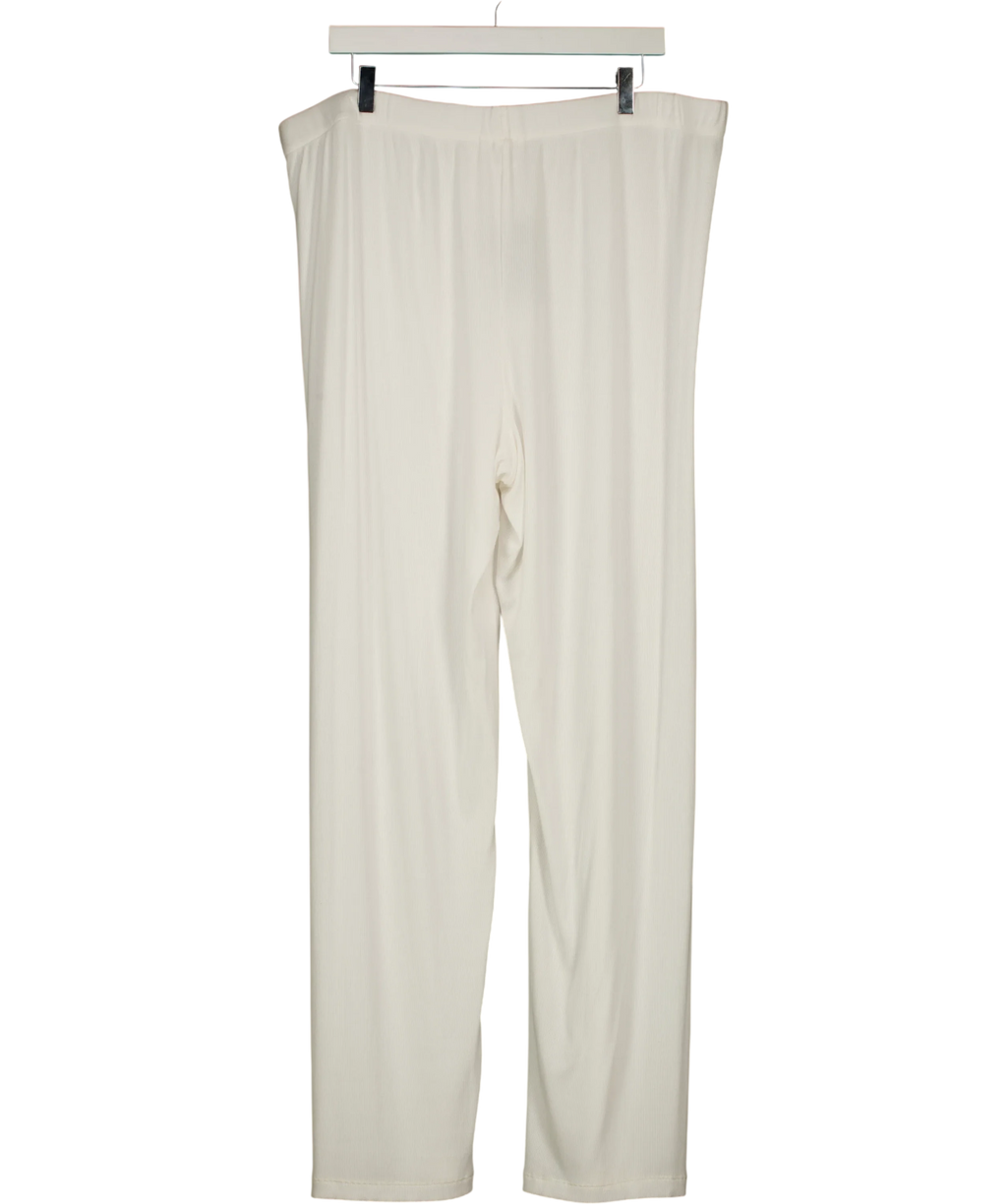 SKIMS White Soft Lounge ribbed pants, size UK XXL — back