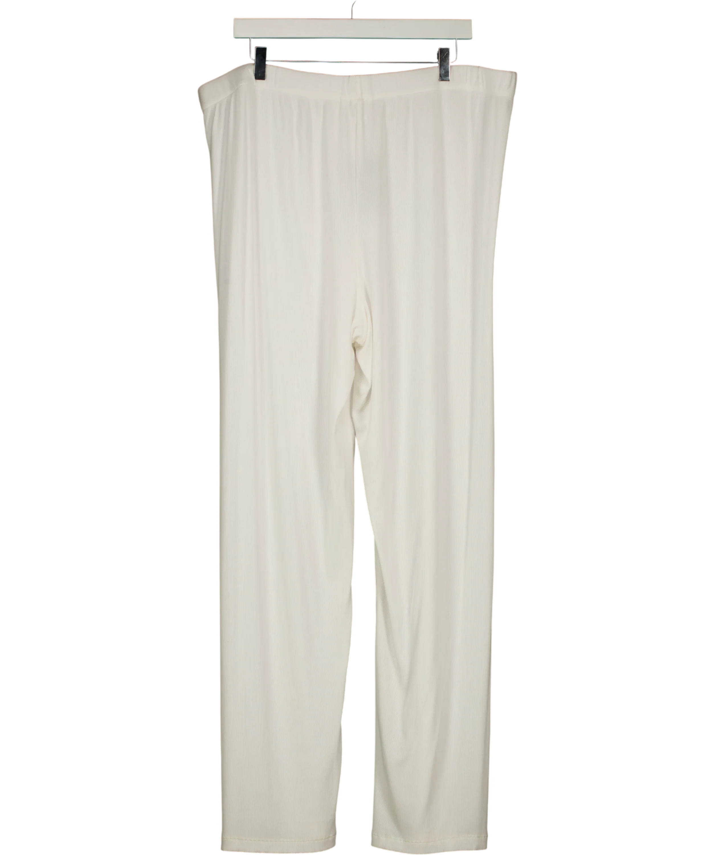 SKIMS White Soft Lounge ribbed pants, size UK XXL — back