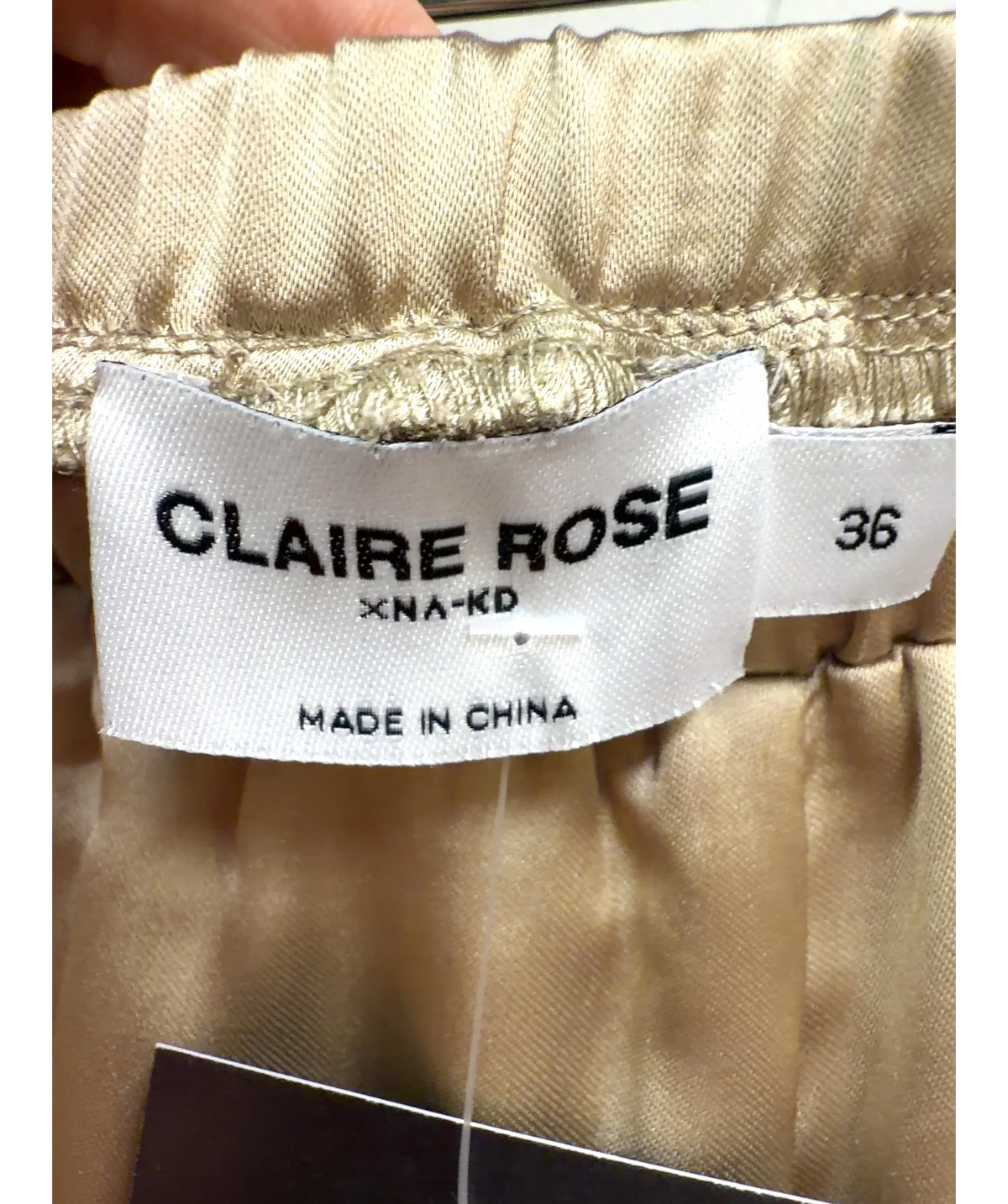 Claire Rose x NA-KD Beige Colour, size UK 8 — detail
