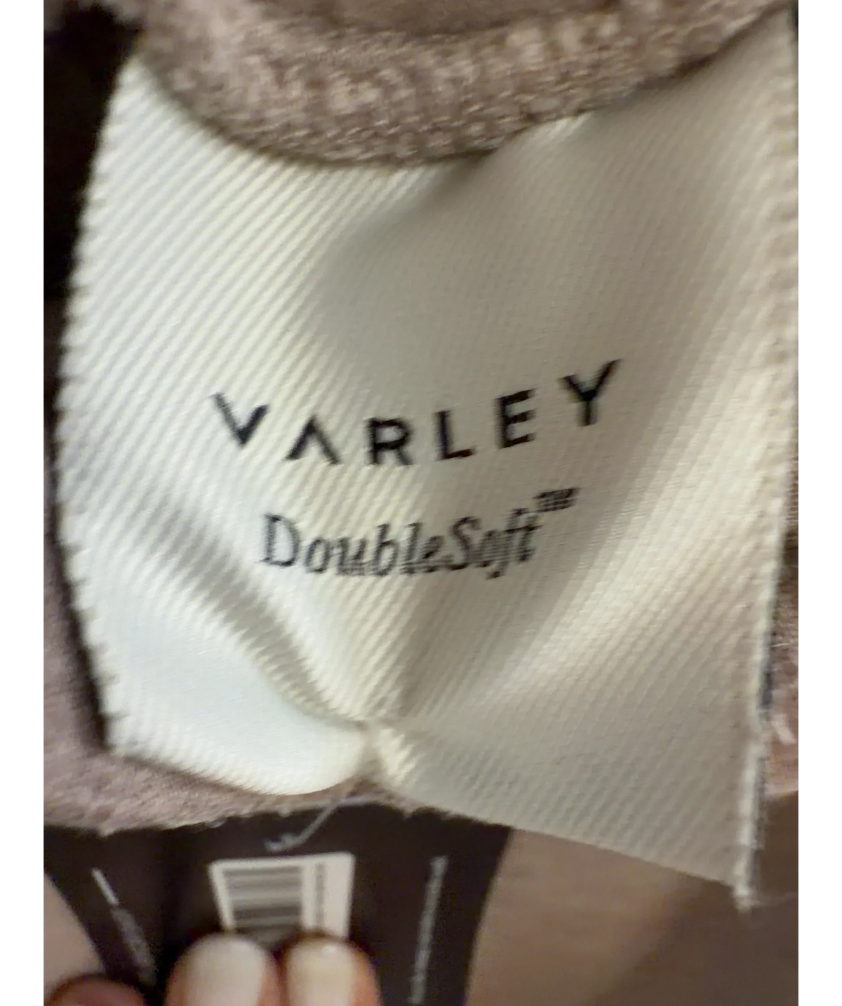 Varley Beige DoubleSoft joggers, size UK XS — detail