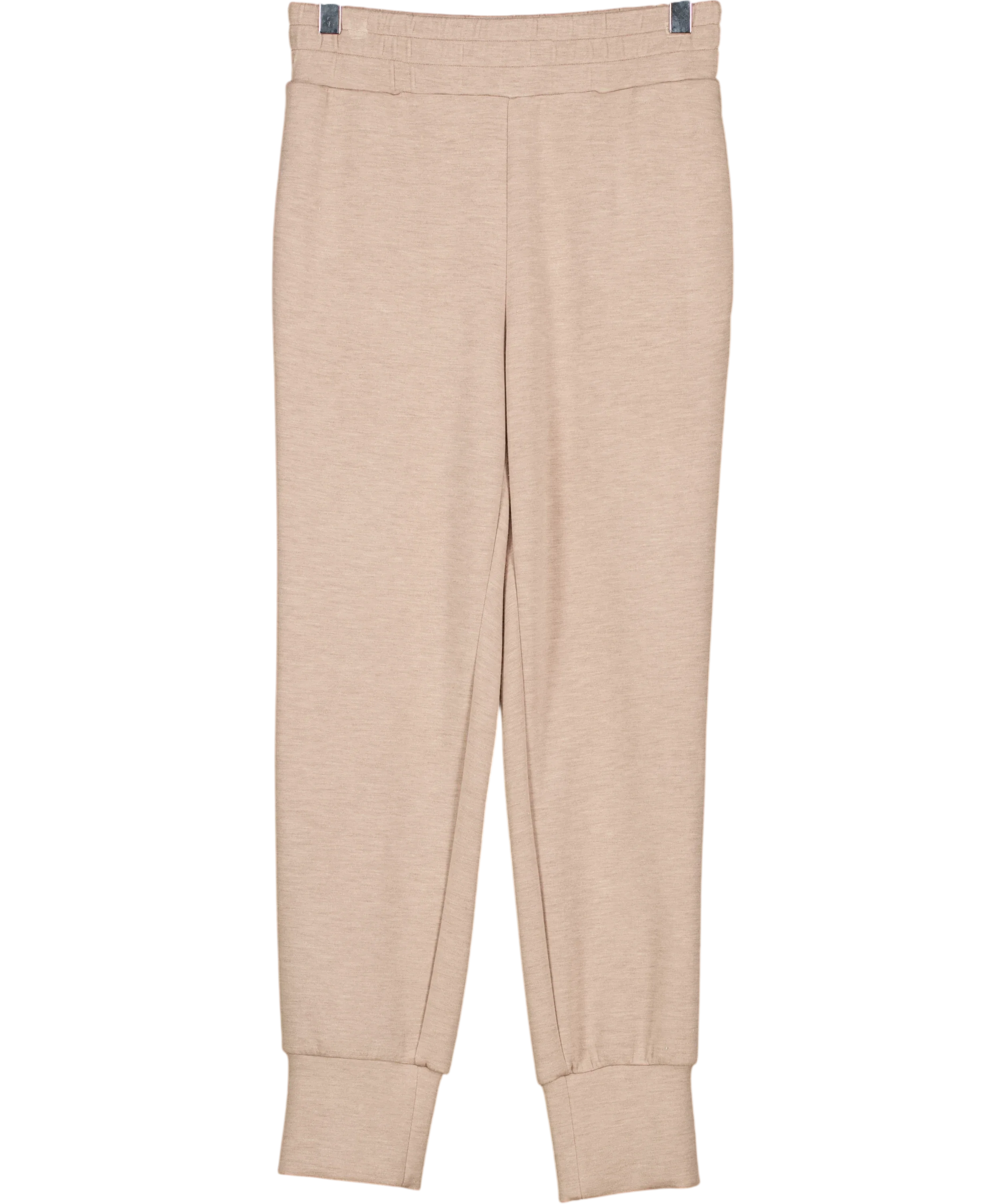 Varley Beige DoubleSoft joggers, size UK XS — front