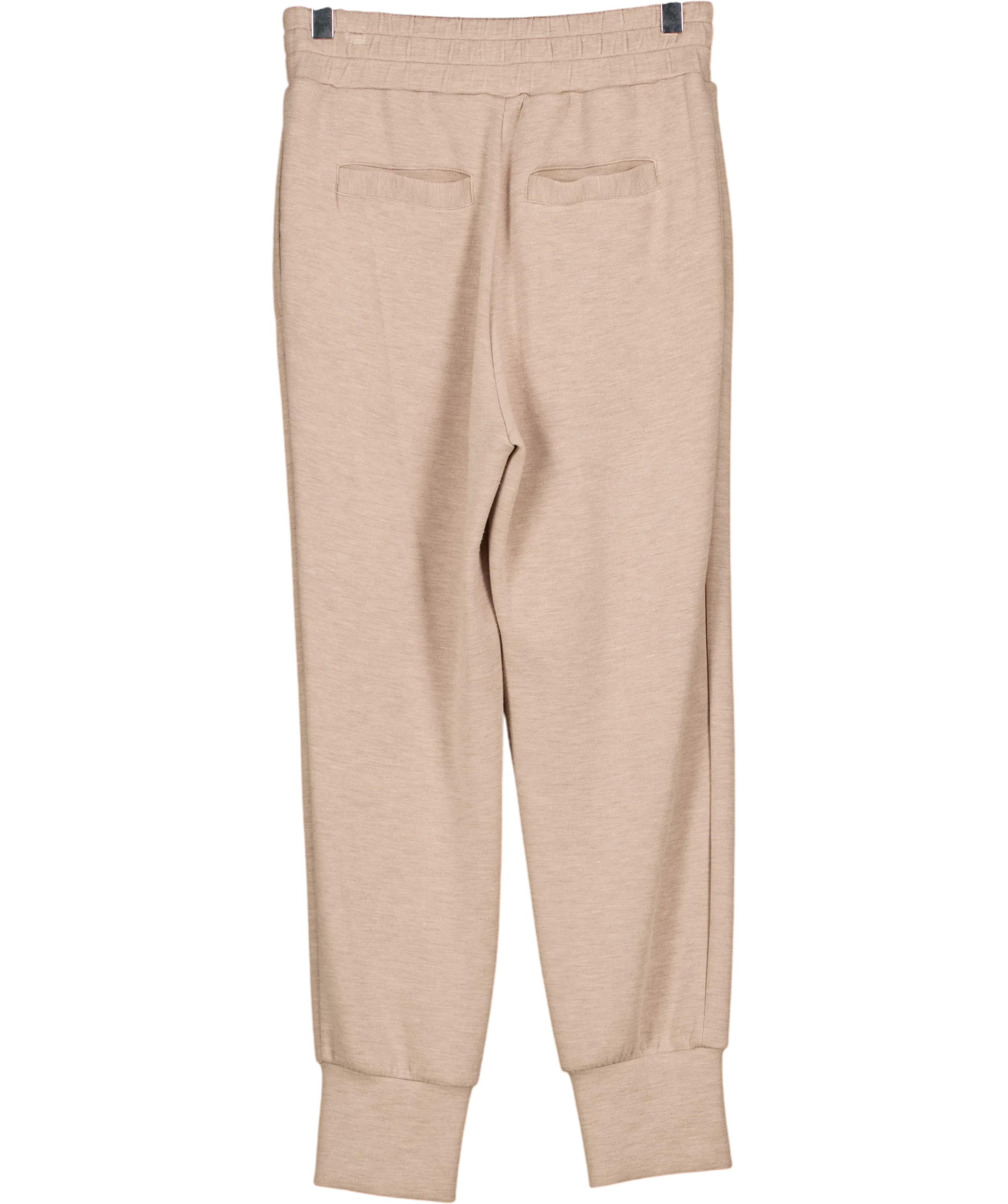 Varley Beige DoubleSoft joggers, size UK XS — back
