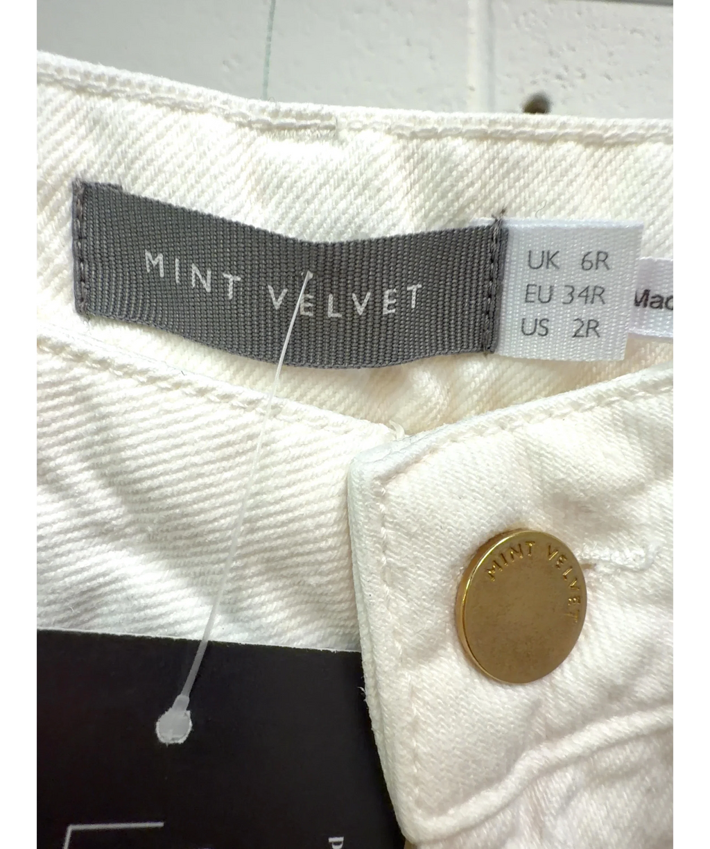 Mint Velvet White Colour, size UK 6 — care label