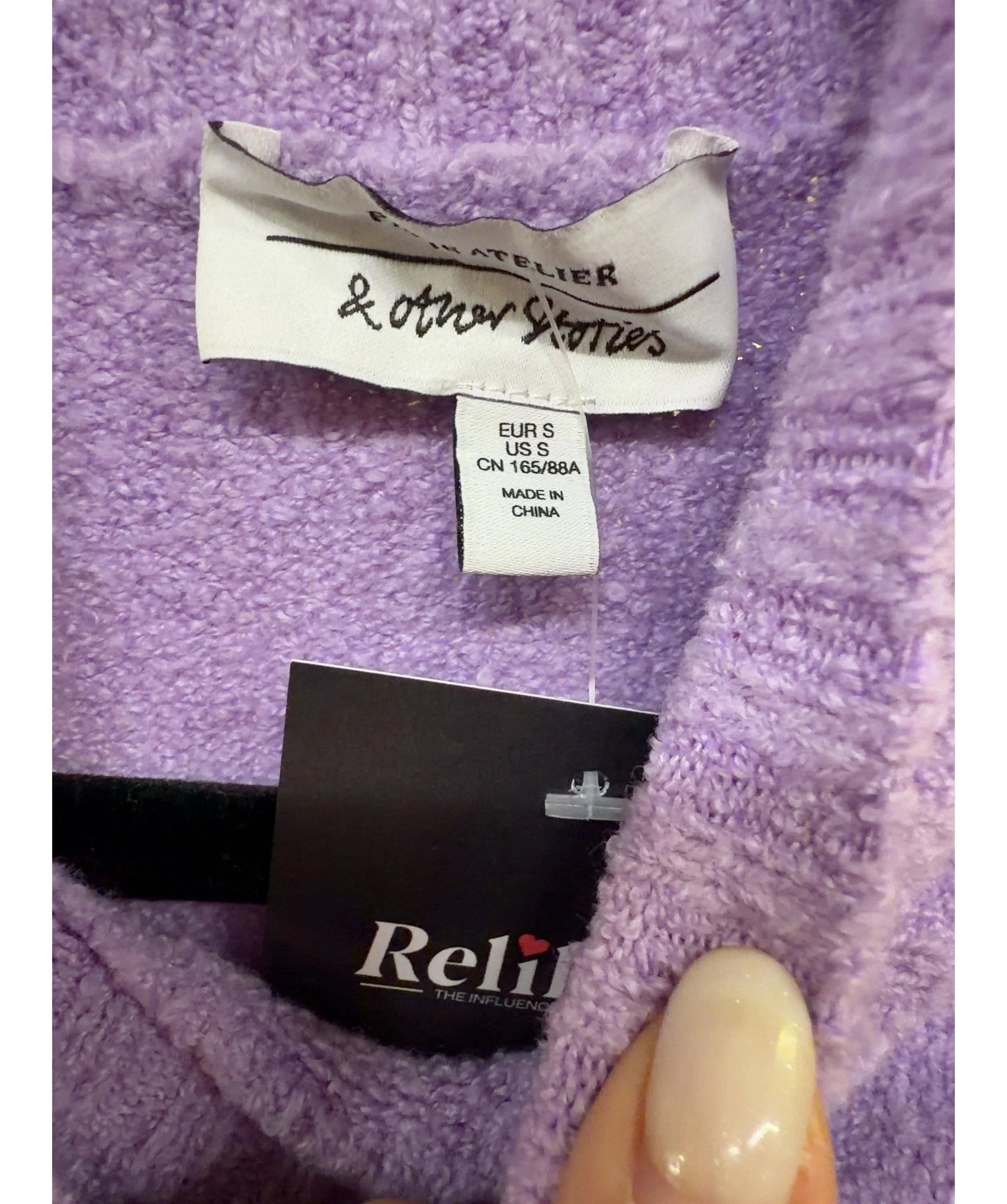 & OTHER STORIES Purple Colour, size UK S — detail