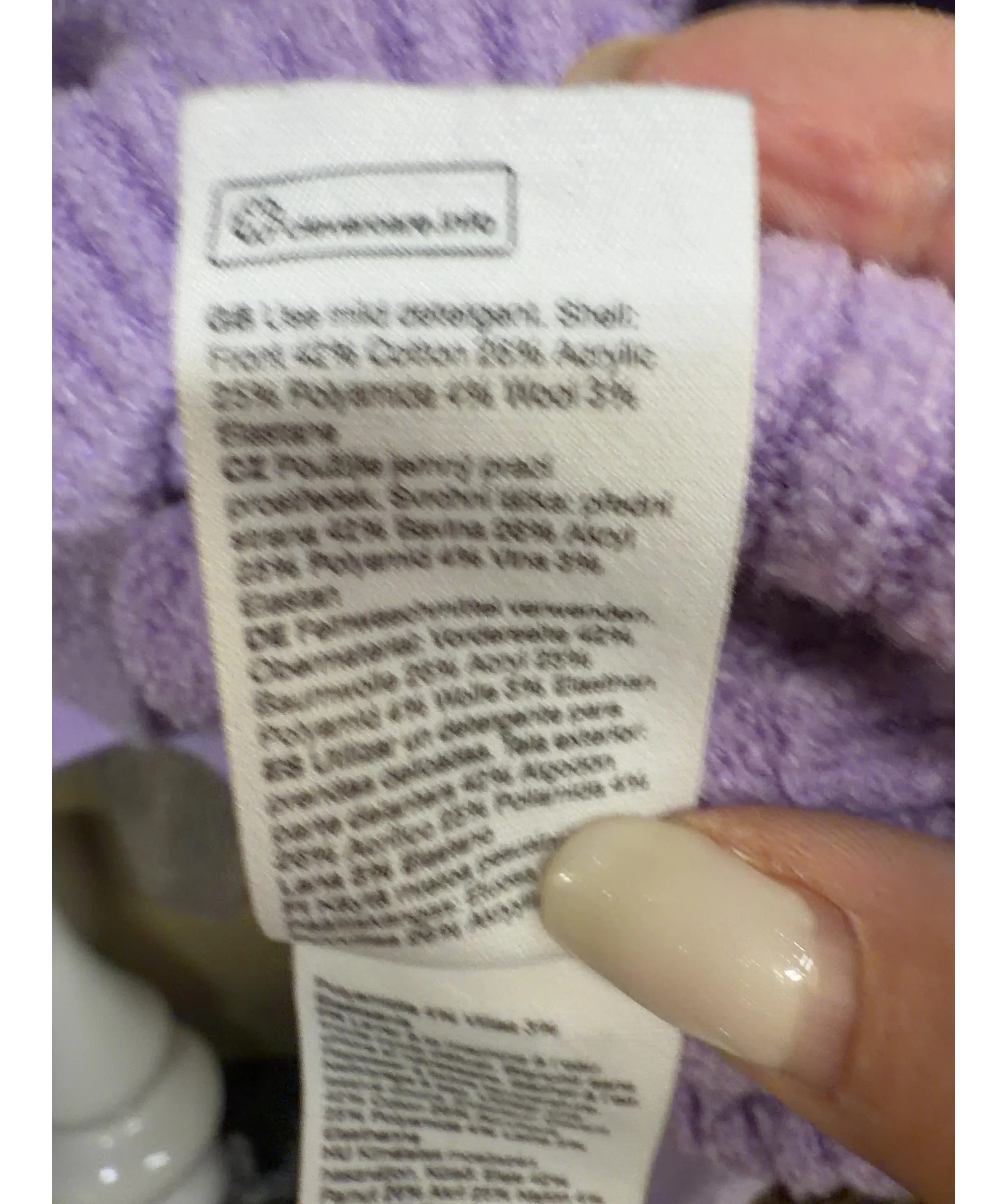 & OTHER STORIES Purple Colour, size UK S — label