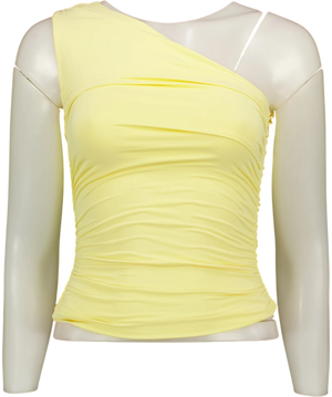 White Fox Lack of Love Top Yellow UK XS