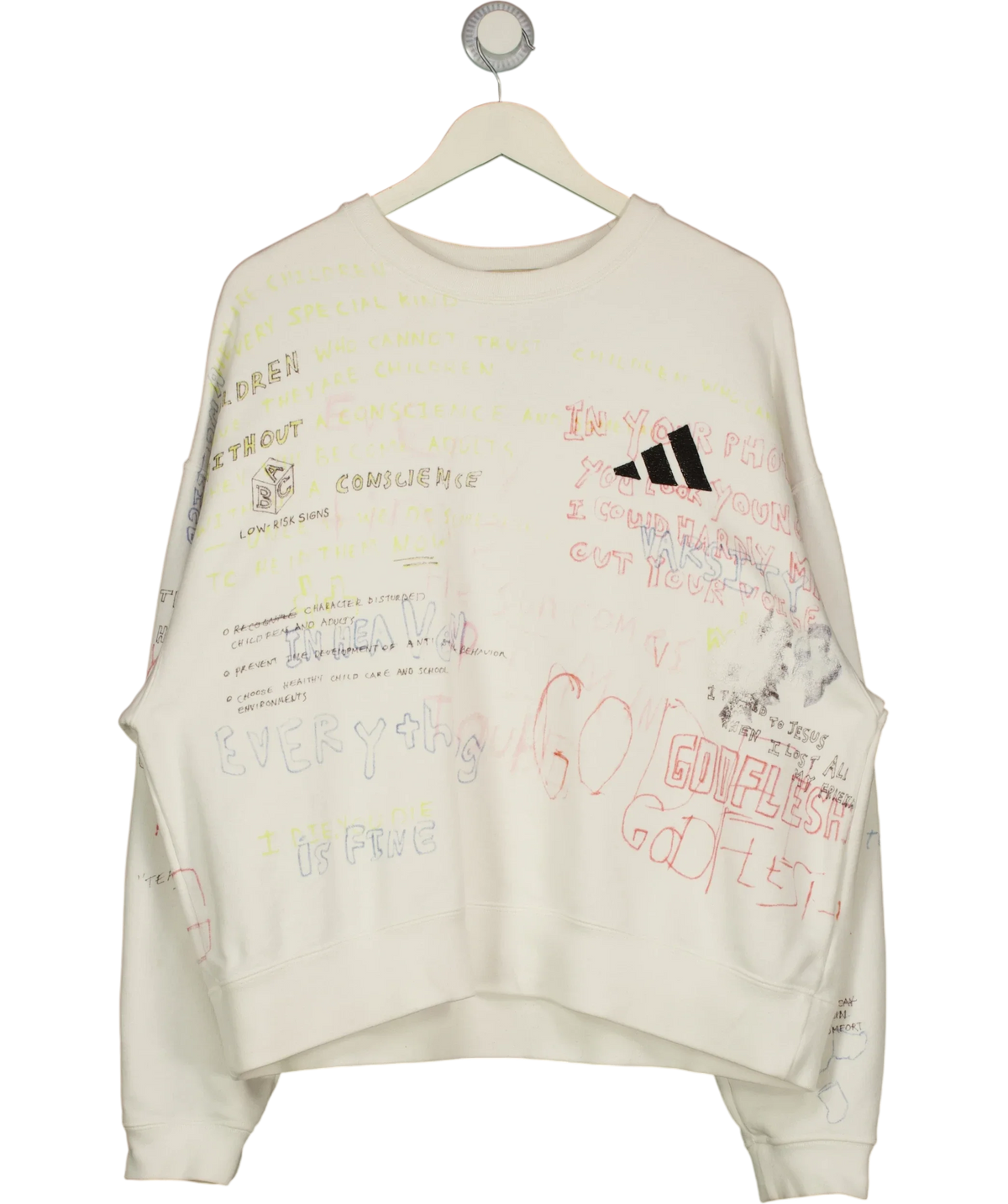 adidas White Colour, size UK M — front