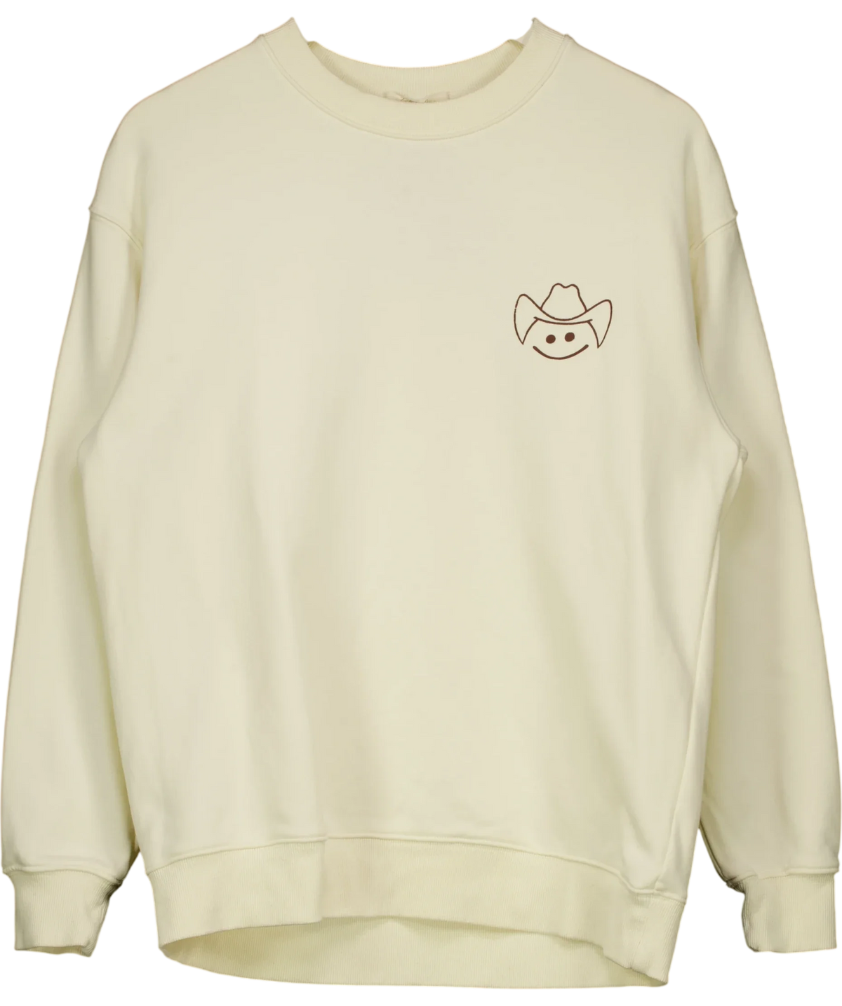 NOA & RAIN Cream cowboy-graphic sweatshirt, size UK L — front