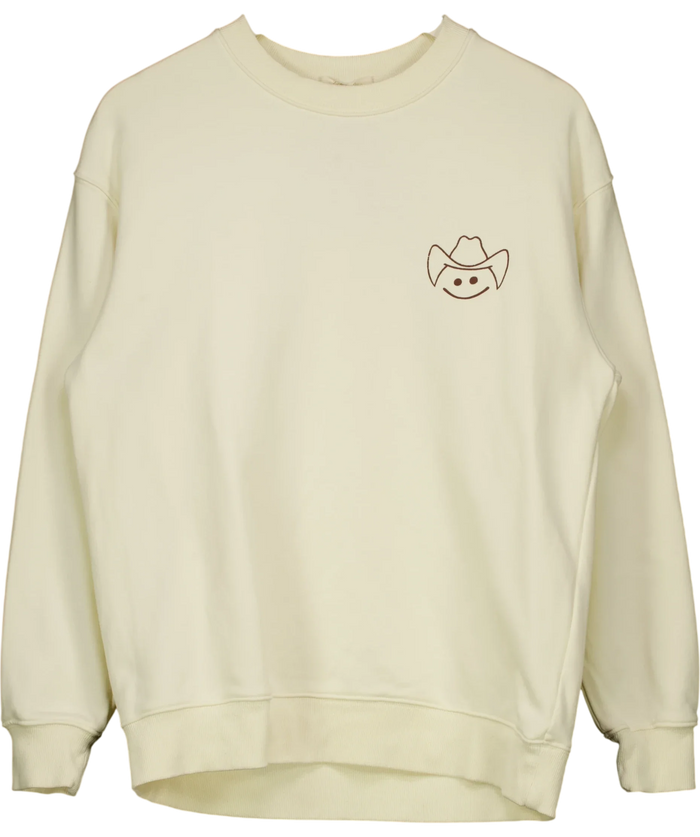 Noa & Rain Cowboy-Graphic Sweatshirt Cream UK L