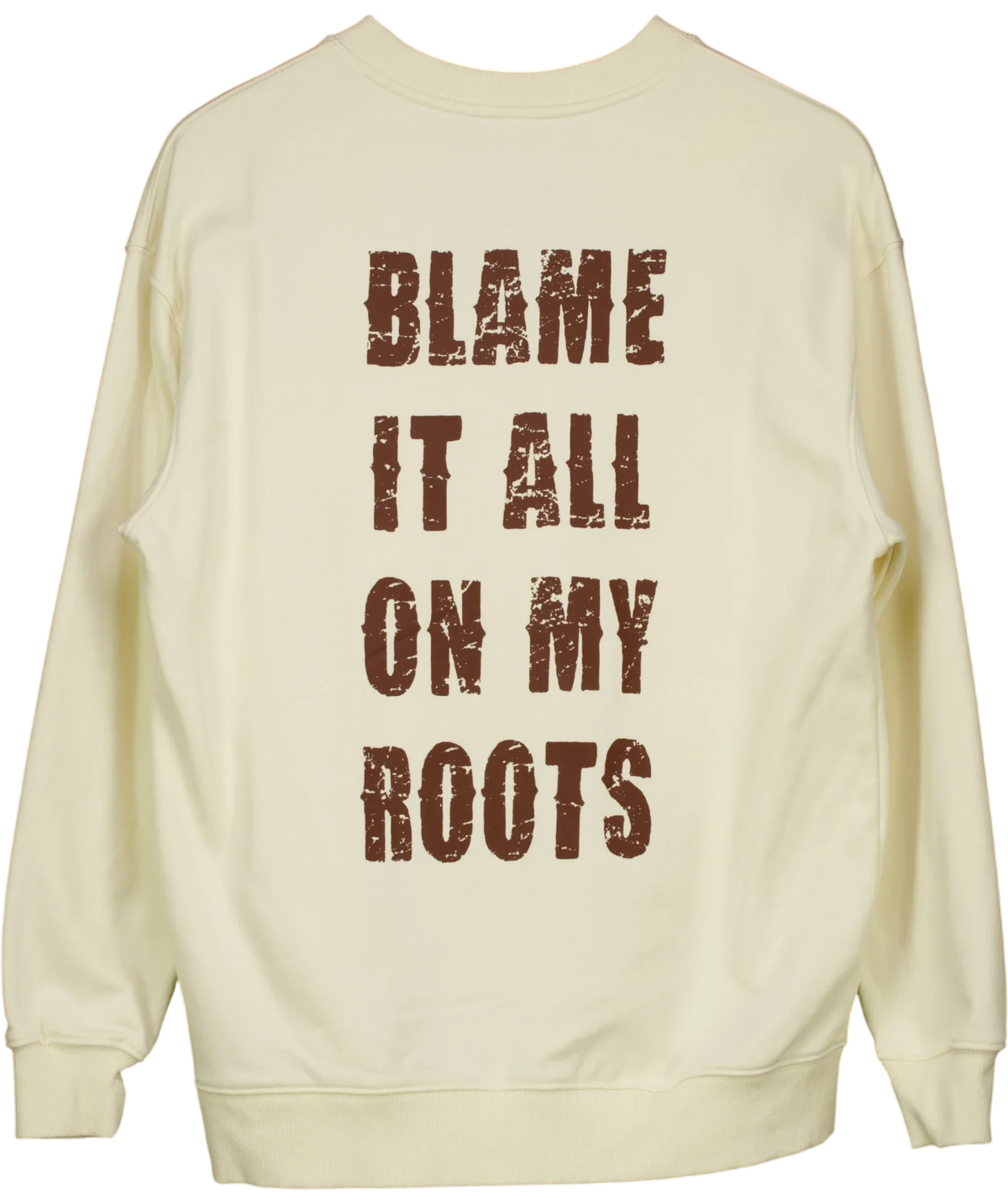 NOA & RAIN Cream cowboy-graphic sweatshirt, size UK L — back