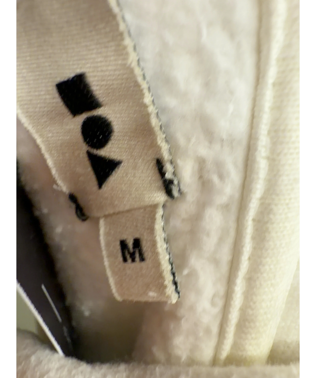 PANGAIA White Recycled and Organic Cotton Mix Hoodie, size UK M — care label