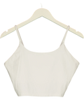 Adanola White Ultimate Scoop Back Tank, size UK XXL — front