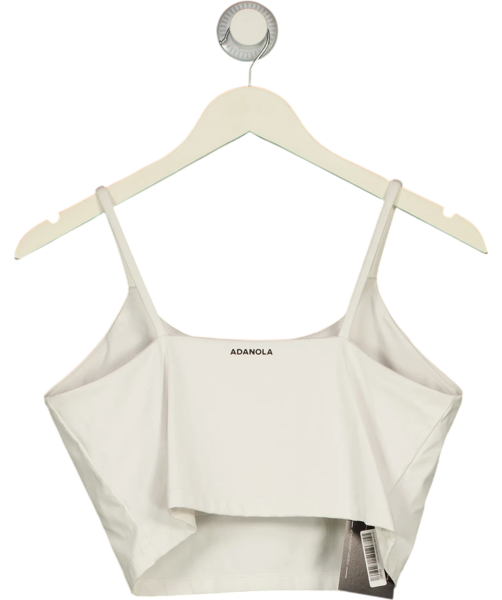 Adanola White Ultimate Scoop Back Tank, size UK XXL — back