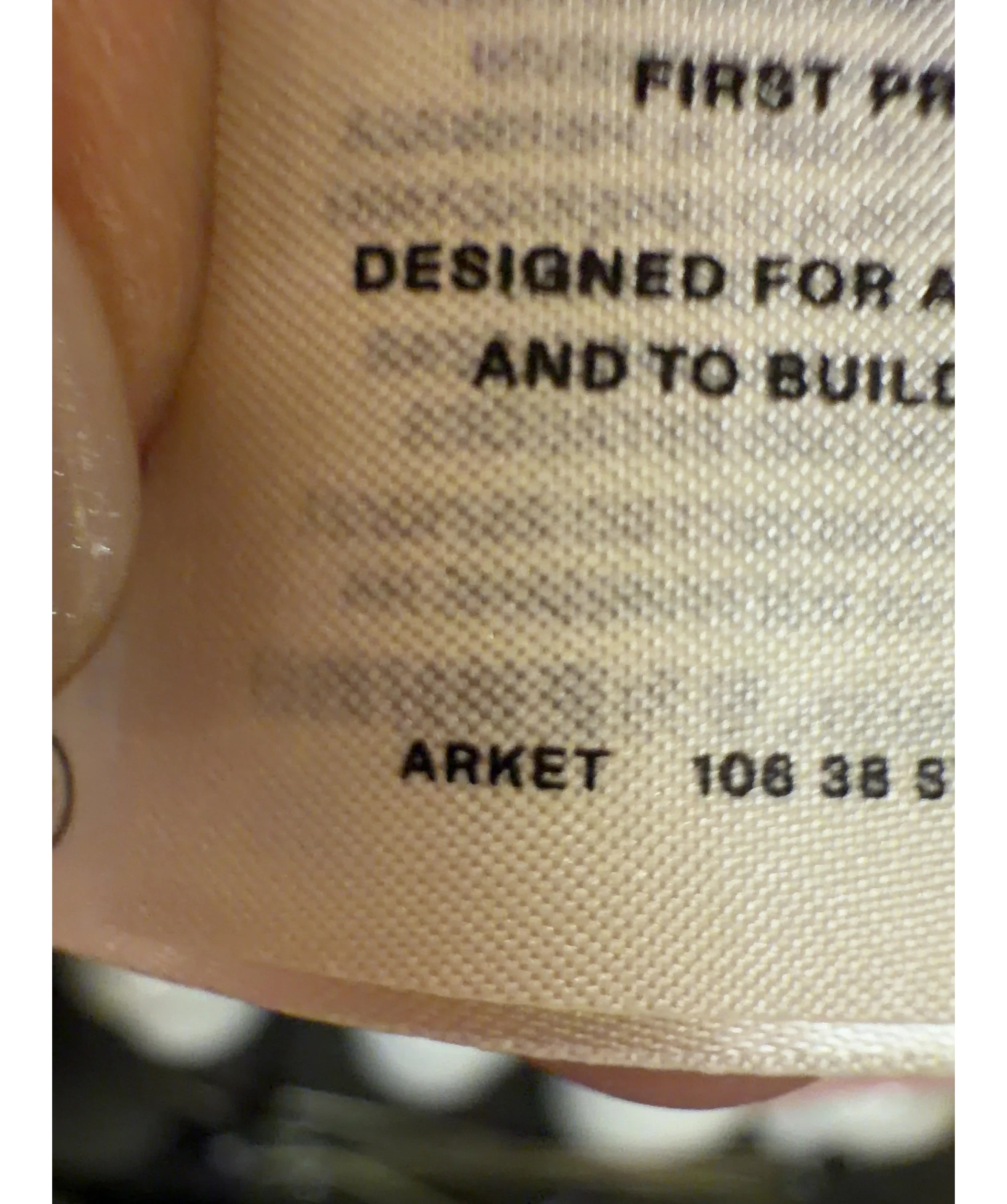 ARKET Pink Harrington Jacket, size UK S — detail
