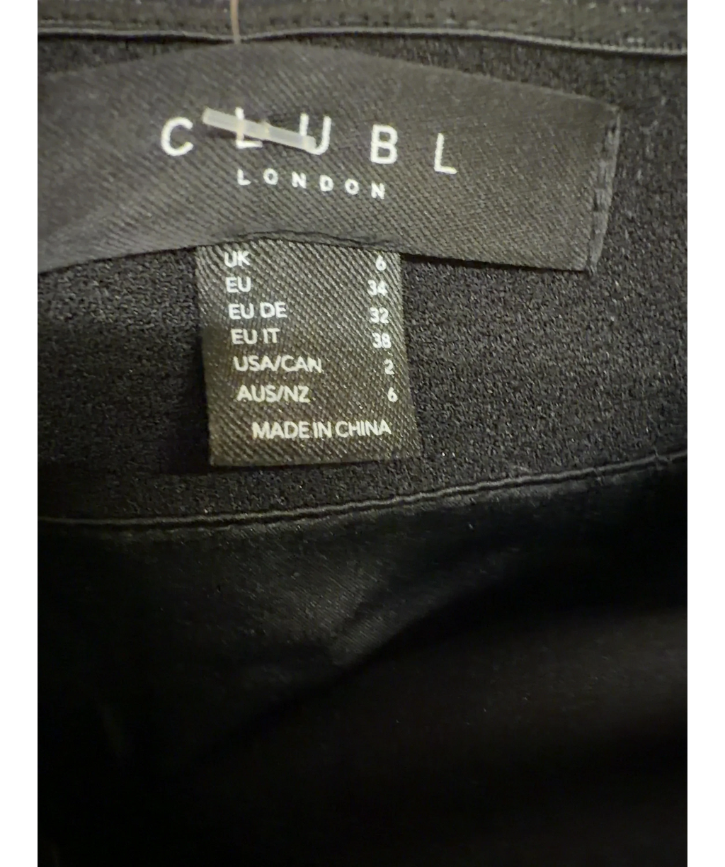 Club L Black Colour, size UK 6 — detail