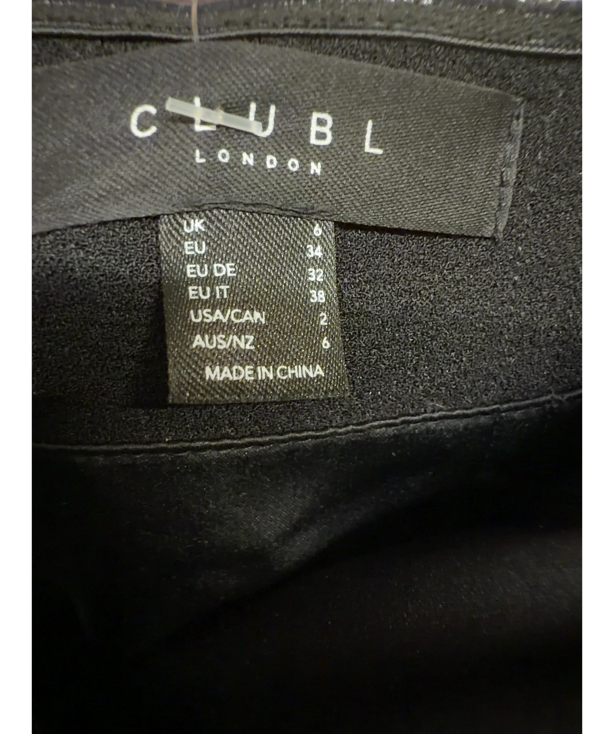 Club L Black Strapless Peplum Maxi Dress UK 6 — Size