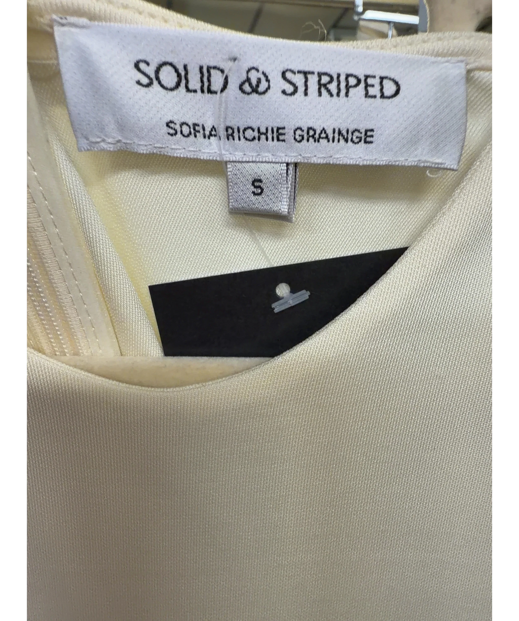 Solid & Striped Cream Jonati Dress, size UK S — detail