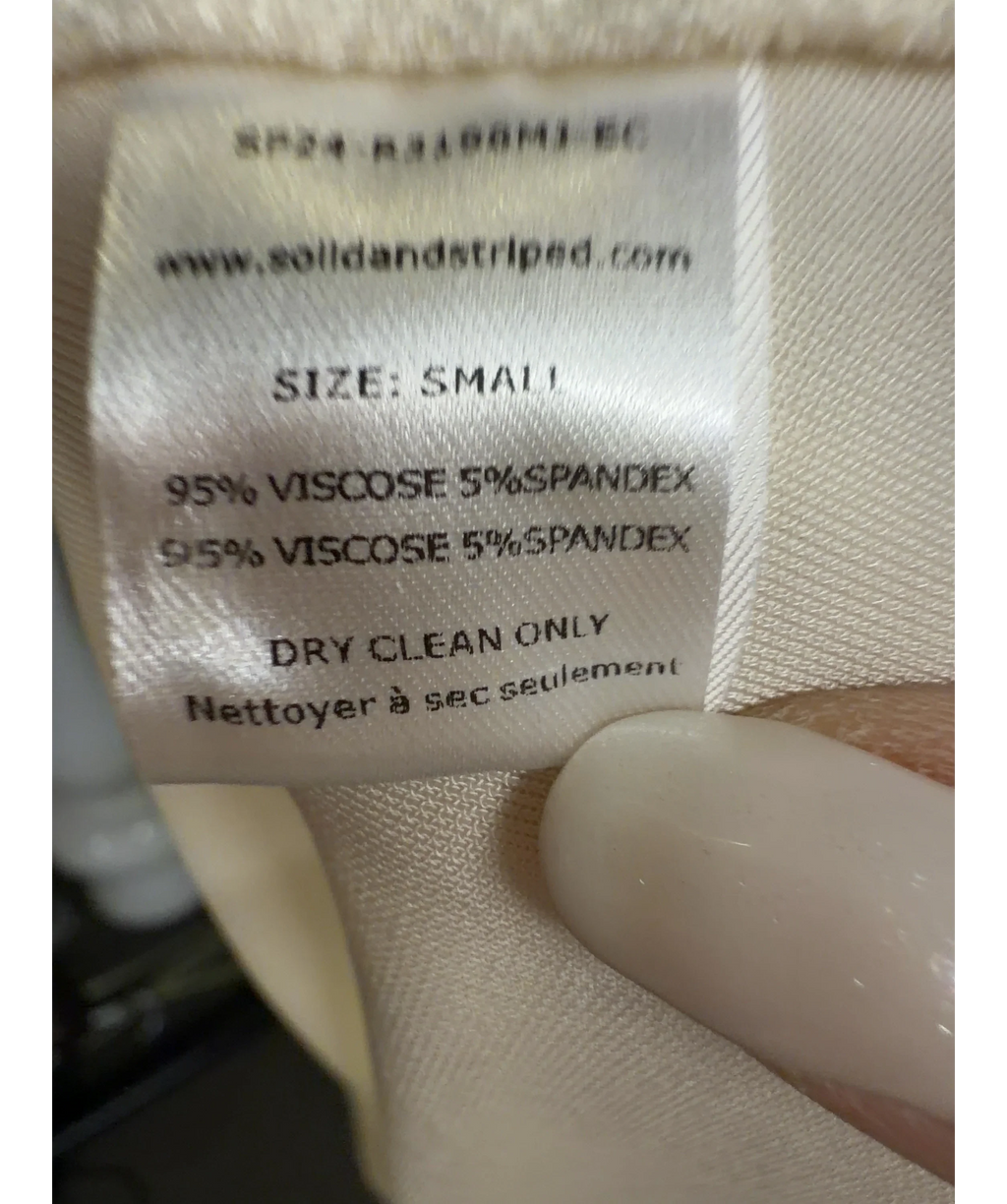 Solid & Striped Cream Jonati Dress, size UK S — label