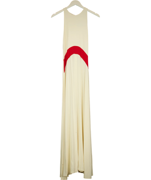 Solid & Striped Jonati Dress Cream and Red Stripe S