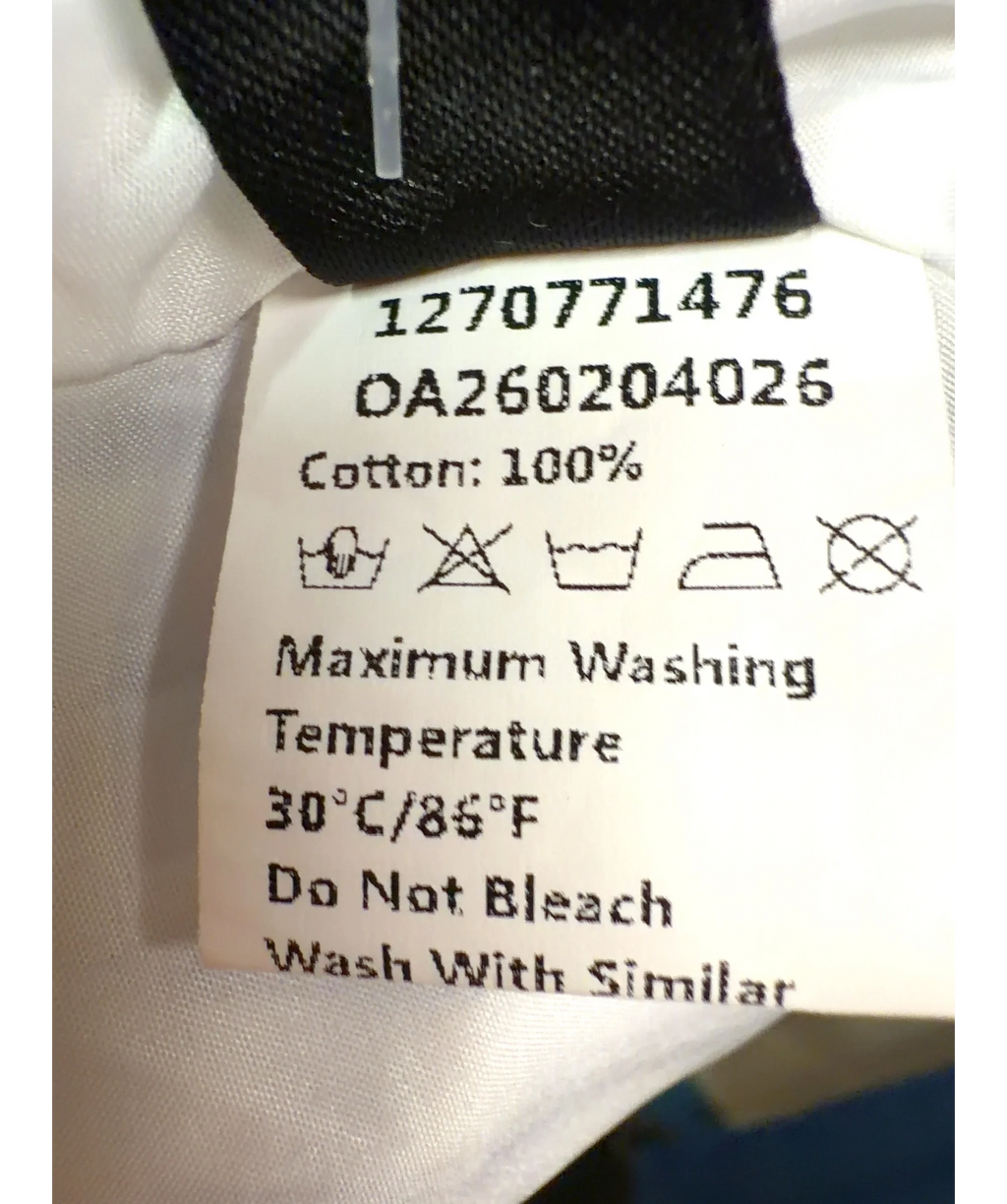 Commense White Striped Cotton Sleeveless Mini Dress, size UK S — label