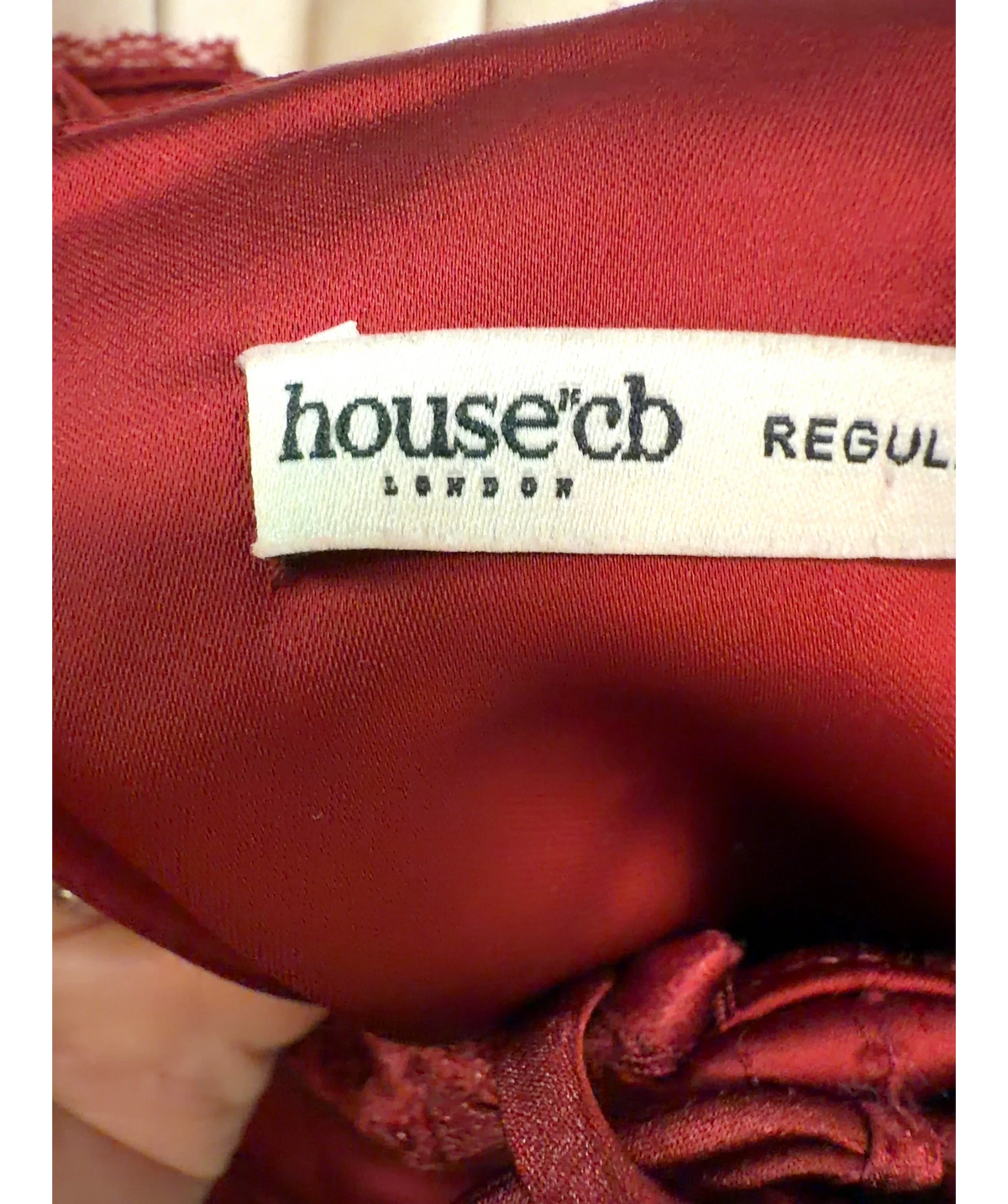 House of CB Red Colour, size UK S — detail