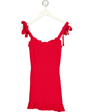 Reformation Christine Dress Red UK 4