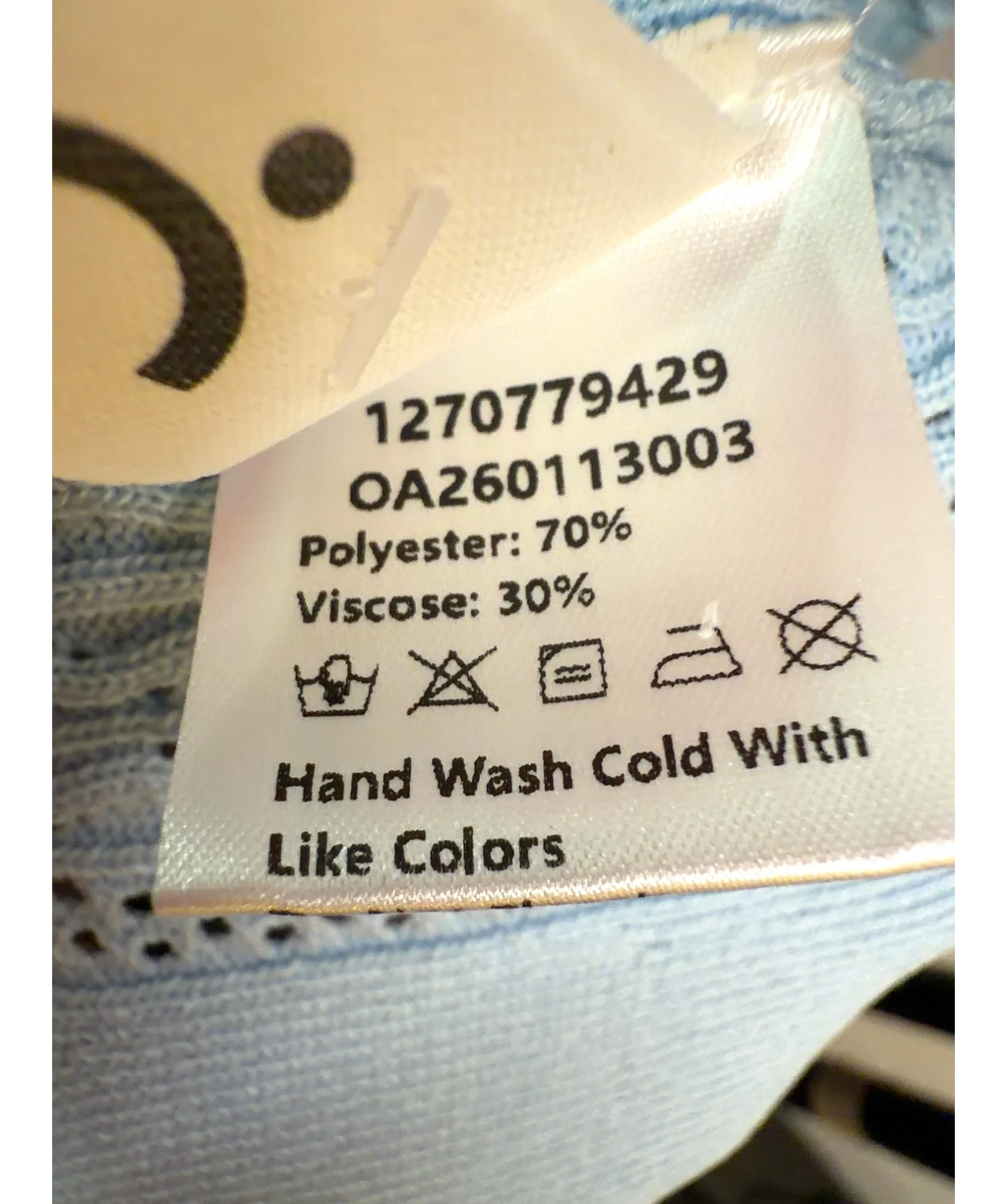 Commense light blue Colour, size UK S — label