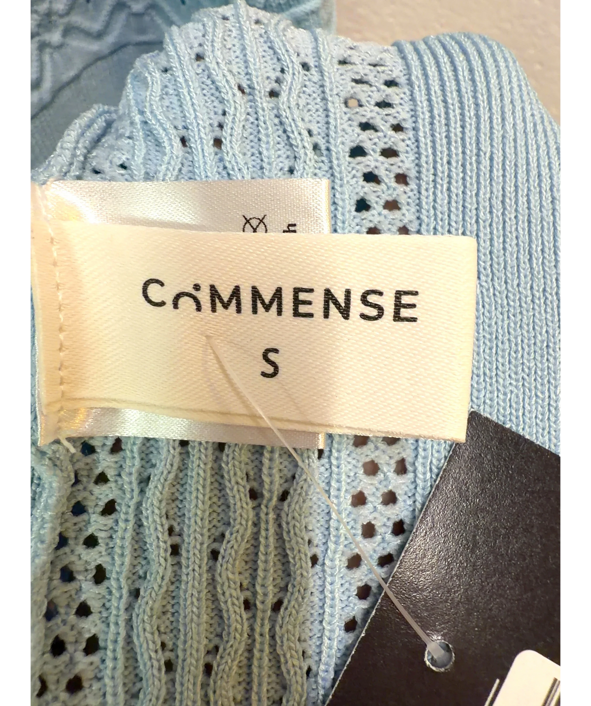 Commense light blue Colour, size UK S — care label